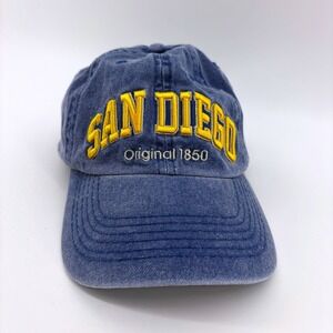 Robin Ruth San Diego California Embroidered Washed Denim Baseball Cap Dad‎ Hat